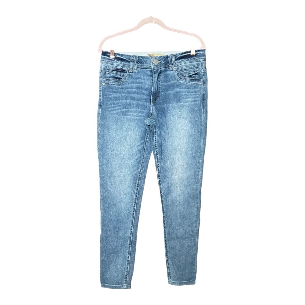 DEMOCRACY Ab Technology Blue Skinny Jeans with Stretch 8